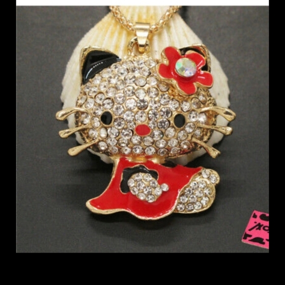 5/50$Betsey Johnson Hello Kitty Collab Necklace - Picture 2 of 3